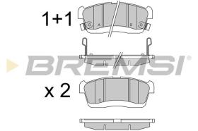 BREMSI BP3575 - JGO.PAST.FRENO DAIHATSU CUORE VIII 2007