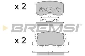 BREMSI BP3578 - JGO.PAST.FRENO MITSUBISHI COLT VI 2005