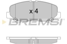 BREMSI BP3579 - JGO.PAST.FRENO TOYOTA PREVIA III 2006 HIBRID 20