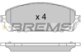 BREMSI BP3605 - JGO.PAST.FRENO JEEP CHEROKEE (KL)