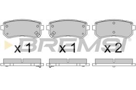 BREMSI BP3614 - JGO.PAST.FRENO HYUNDAI IX35 (LM, EL, ELH) FUEL