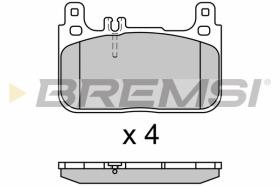 BREMSI BP3628 - JGO.PAST.FRENO MERCEDES BENZ CLASSE S (W222, V2