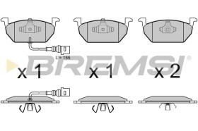 TRW BP3631 - JGO.PAST.FRENO AUDI A3 SPORTBACK (8VA, 8VF) 1.6