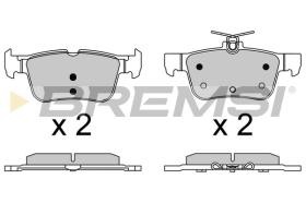 BREMSI BP3637 - JGO.PAST.FRENO FORD S MAX 2.0 TDCI