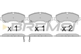 BREMSI BP3638 - JGO.PAST.FRENO INFINITI Q50 50 D