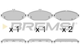 BREMSI BP3641 - JGO.PAST.FRENO MERCEDES BENZ CLASSE C COUPE (C2