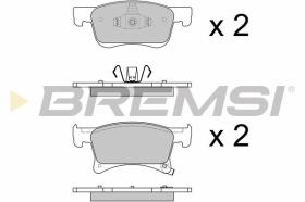 BREMSI BP3644 - JGO.PAST.FRENO OPEL CORSA E 1.3 CDTI