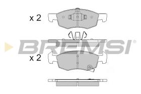 BREMSI BP3646 - JGO.PAST.FRENO OPEL CORSA E 1.4 LPG