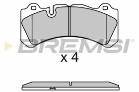 BREMSI BP3665 - JGO.PAST.FRENO VOLVO S60 II 09 2015