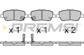 BREMSI BP3682 - JGO.PAST.FRENO HONDA STREAM