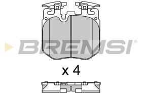 BREMSI BP3692 - JGO.PAST.FRENO BMW 740 E