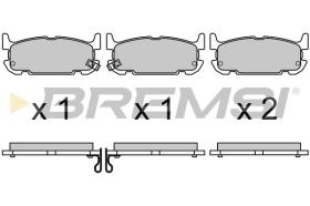 BREMSI BP3708 - JGO.PAST.FRENO MAZDA MX-5