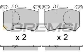 BREMSI BP3714 - JGO.PAST.FRENO MERCEDES SL 350