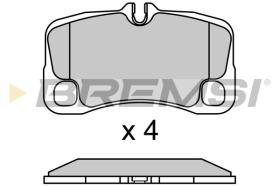 BREMSI BP3727 - JGO.PAST.FRENO TOYOTA LAND CRUISER