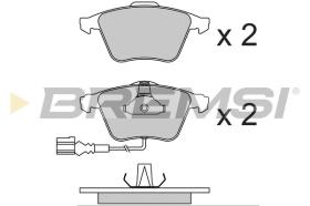 BREMSI BP3741 - JGO.PAST.FRENO AUDI A3 TT SEAT LEON VW GOLF 6