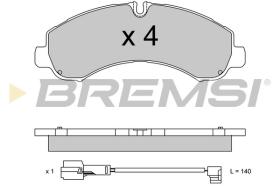 BREMSI BP3747 - JGO.PAST.FRENO FUSO MITSUBISHI CANTER