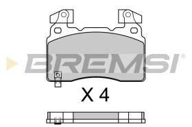 BREMSI BP3760 - JGO.PAST.FRENO FRONT OPEL CHEVROLET TESLA