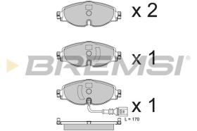 BREMSI BP3782 - JGO.PASTILLAS DE FRENO VW GOLF VII 2013