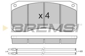 BREMSI BP7256 - JGO.PAST.FRENO RENAULT TRUCKS R R 380.26