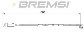 BREMSI WI0517 - TESTIGOS DE FRENO BREMSI = 660 MM OPEL OMEGA VAUXHA