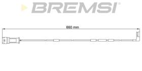 BREMSI WI0522 - TESTIGOS DE FRENO BREMSI = 660 MM OPEL OMEGA