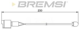 BREMSI WI0526 - TESTIGOS DE FRENO BREMSI = 230 MM BMW 5..,7..,M6..