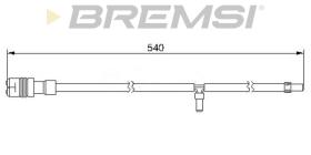 BREMSI WI0545 - TESTIGOS DE FRENO BREMSI = 540 MM PORSCHE 911