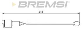 BREMSI WI0564 - TESTIGOS DE FRENO BREMSI = 315 MM BMW 525