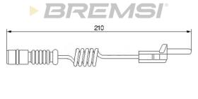 BREMSI WI0565 - TESTIGOS DE FRENO BREMSI = 210 MM MERCED CL. G,V VW
