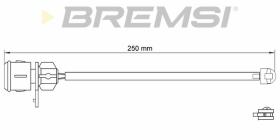 BREMSI WI0574 - TESTIGOS DE FRENO BREMSI = 250 MM AUDI