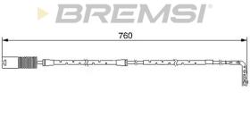 BREMSI WI0592 - TESTIGOS DE FRENO BREMSI = 760 MM BMW Z8 ALPINA