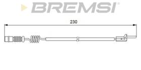 BREMSI WI0596 - TESTIGOS DE FRENO BREMSI = 230 MM MERCEDES ML...