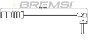 BREMSI WI0597 - TESTIGOS DE FRENO BREMSI = 114 MM MERCEDES ML...