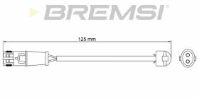 VILLAR WI0634 - TESTIGOS DE FRENO BREMSI = 117 MM MERCEDES
