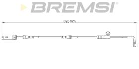 BREMSI WI0636 - TESTIGOS DE FRENO BREMSI =690 MM BMW 5 6