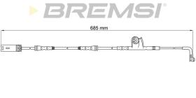BREMSI WI0637 - TESTIGOS DE FRENO BREMSI = 690 MM BMW 1..,3..,4..