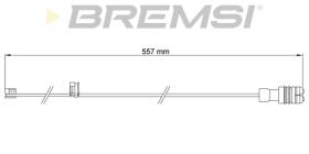 BREMSI WI0661 - TESTIGOS DE FRENO BREMSI =555 MM PORSCHE CARRERA