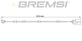 BREMSI WI0728 - TESTIGOS DE FRENO BREMSI =610 MM JAGUAR XF