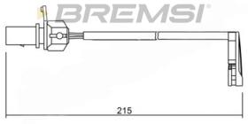 BREMSI WI0734 - TESTIGOS DE FRENO BREMSI = 215 MM AUDI A4,A5,A6,A7