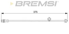 BREMSI WI0744 - TESTIGOS DE FRENO BREMSI = 375 MM PORSCHE BOXSTER