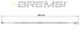 BREMSI WI0756 - TESTIGOS DE FRENO BREMSI =588 MM JAGUAR S TYPE