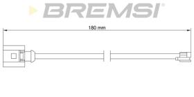 BREMSI WI0765 - TESTIGOS DE FRENO BREMSI = 173 MM PORSCHE 911