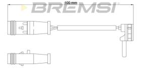 BREMSI WI0768 - TESTIGOS DE FRENO BREMSI =100 MM MERCEDES CLASSE S