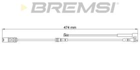 BREMSI WI0797 - TESTIGOS DE FRENO BREMSI =475 MM BMW 2, MINI