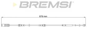 BREMSI WI0915 - TESTIGOS DE FRENO BREMSI =785 MM BMW I3