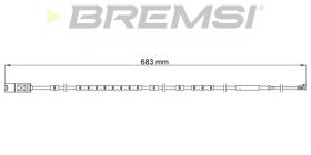 BREMSI WI0916 - TESTIGOS DE FRENO BREMSI =680 MM BMW I3
