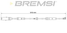 BREMSI WI0924 - TESTIGOS DE FRENO BREMSI =920 MM BMW 5, 6, 7