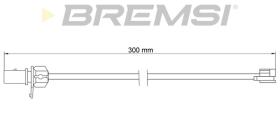BREMSI WI0935 - TESTIGOS DE FRENO BREMSI = 295 MM PORSCHE MACAN