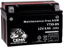 CEMA YTX9BS - BATERIA DE MOTO CEMA