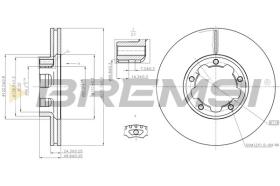 BREMSI CD5261V - DISCOS DE FRENO DEL. DIA.276 VENT. NISSAN CABST